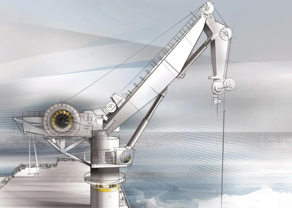 Liebherr Offshore Crane with Liebherr Components