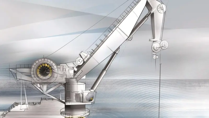 Liebherr Offshore Crane with Liebherr Components