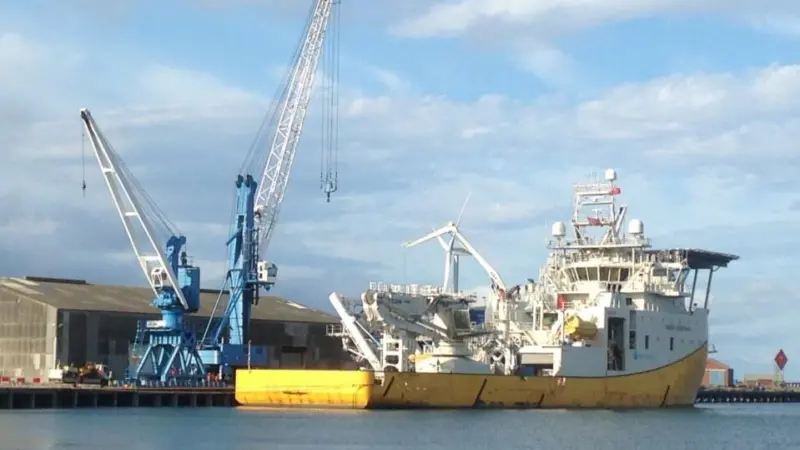 'Reef Despina' in Dock at Port of Blyth