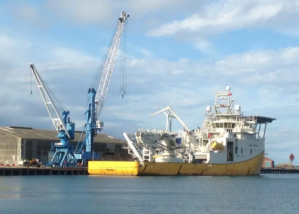 'Reef Despina' in Dock at Port of Blyth
