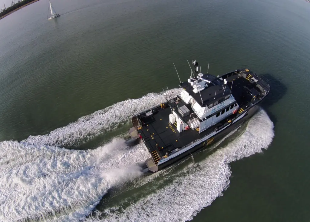 Following a healthy order book, Alicat is building 26m South Boat vessels for the first time. 'Seacat Intrepid' was recently launched.
