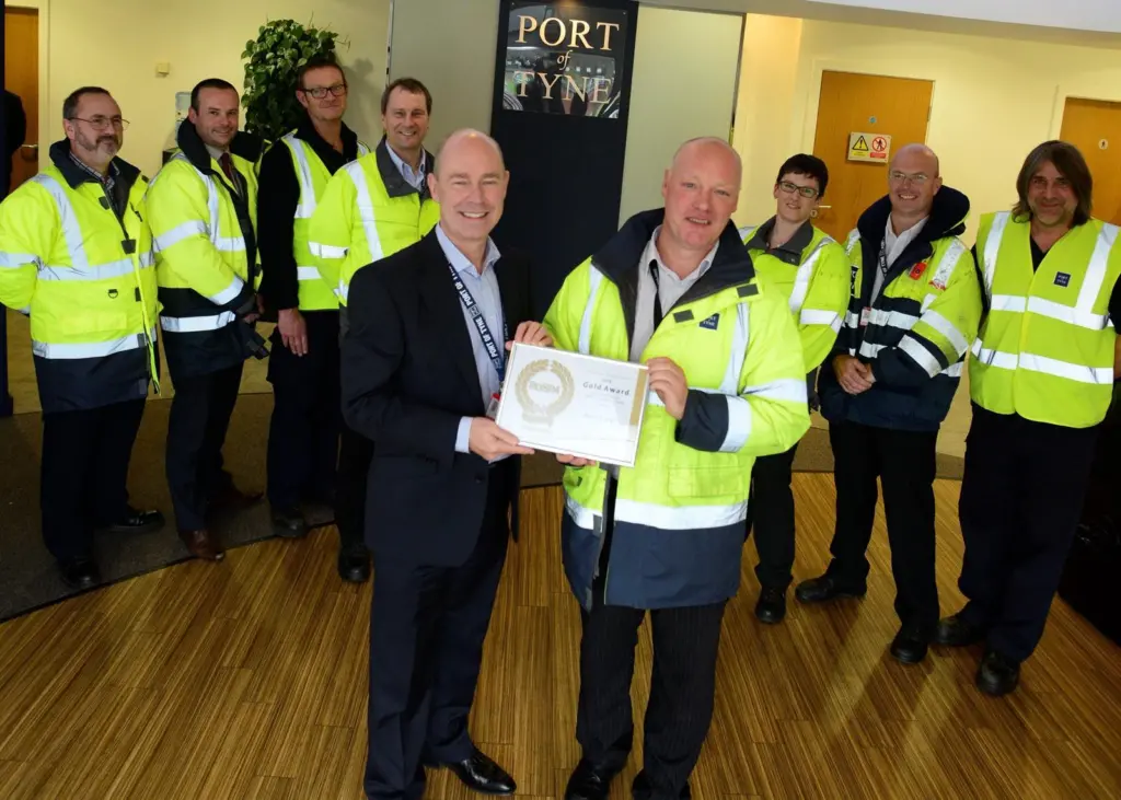 The Port of Tyne was awarded a 'Gold' award for its health and safety