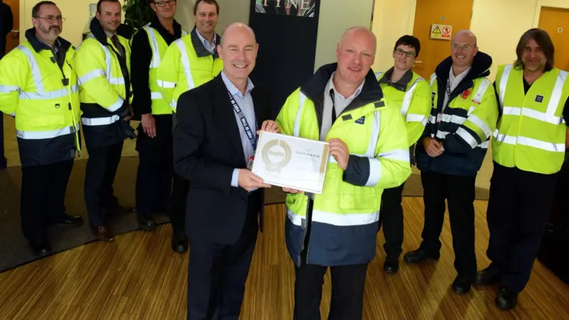 The Port of Tyne was awarded a 'Gold' award for its health and safety