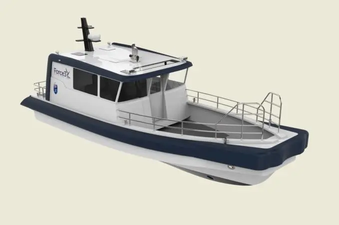 a dedicated service boat and crew transfer vessel