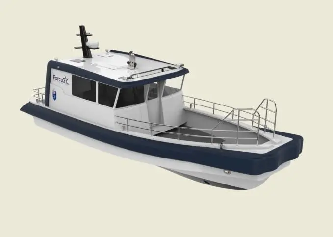 a dedicated service boat and crew transfer vessel