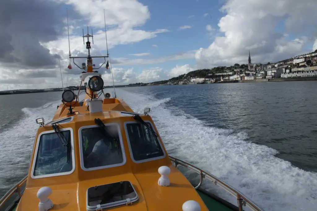Cork's Safehaven pilot launch passing Cobh (c) Graeme Ewens