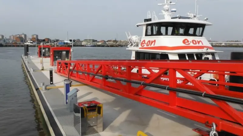 The DockMaster pontoon is built using large, pre-cast concrete panels