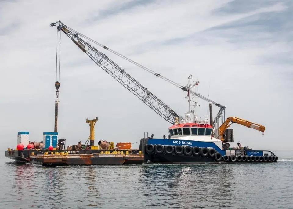 'MCS Rosie', one of the new Clydesdale Bank financed vessels in action