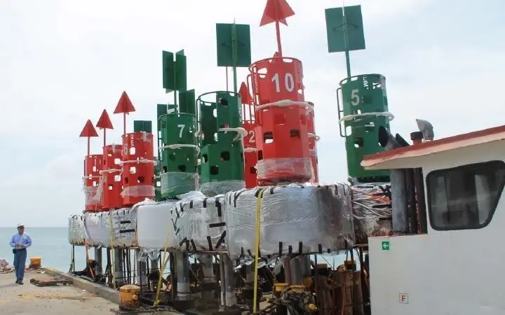 Some of the 30 buoy order