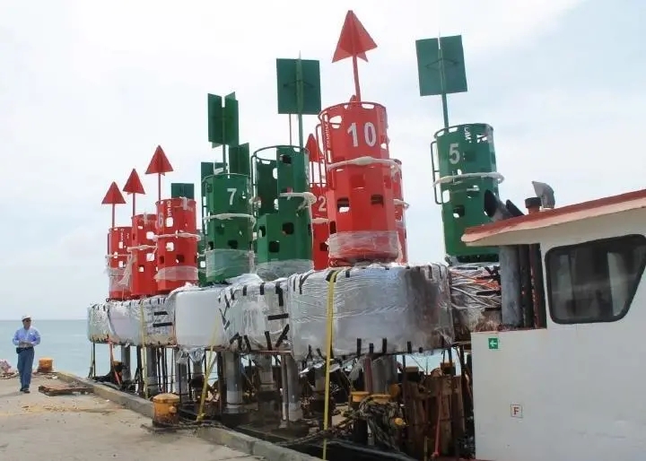 Some of the 30 buoy order