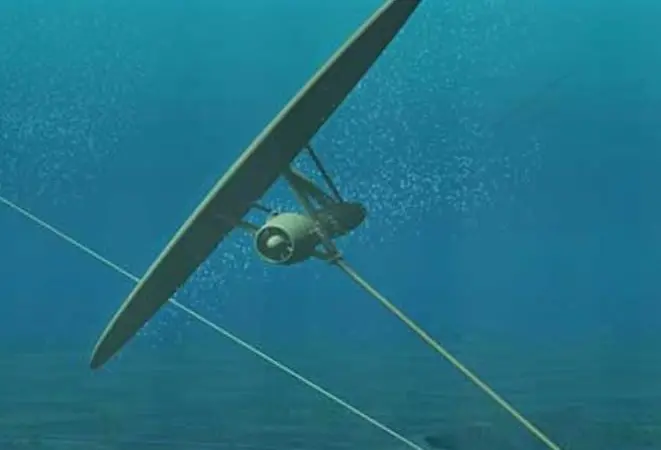 Minesto’s tidal power plant, called Deep Green, looks like an underwater kite