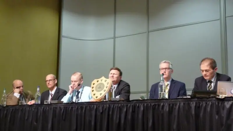 Panellists at the International Hydrographic Organization’s stakekholder forum which drew a large audience from Hydro14 conference delegates in Aberdeen at the end of October