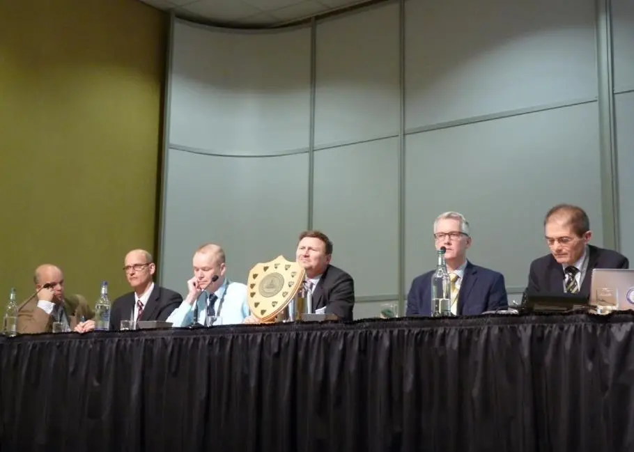 Panellists at the International Hydrographic Organization’s stakekholder forum which drew a large audience from Hydro14 conference delegates in Aberdeen at the end of October
