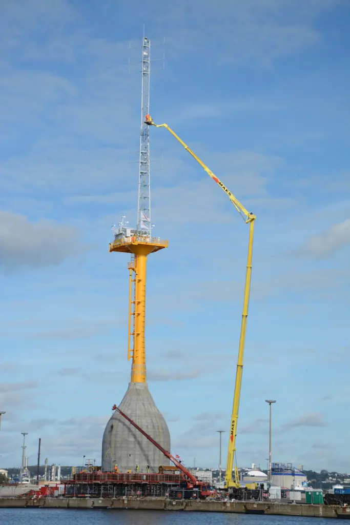 Seatower's gravity base foundation is a scale model of a larger one for the turbines (MT Hojgaard)