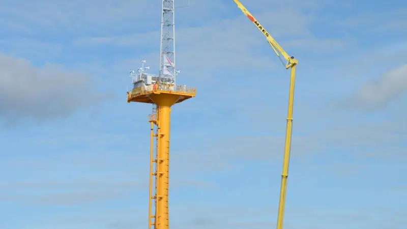 Seatower's gravity base foundation is a scale model of a larger one for the turbines (MT Hojgaard)