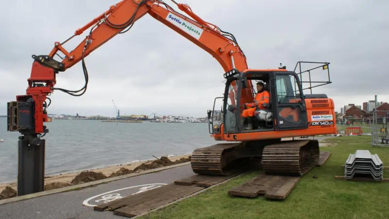 The new Doosan DX140LC-3 14 tonne crawler excavator which is already being put to good use