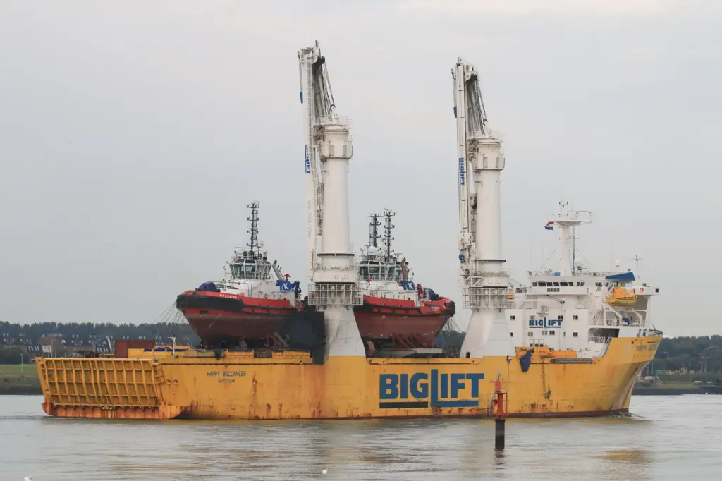 The three Rotortugs begin their long journey to Brunei (Peter Barker)