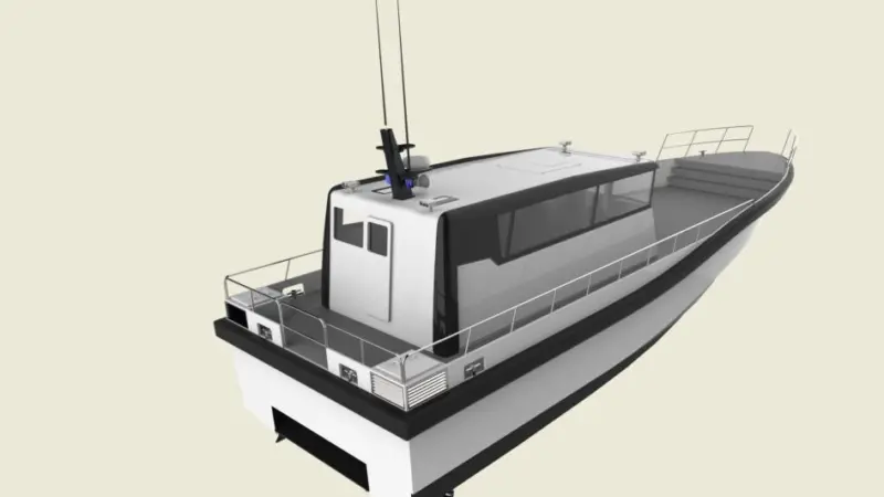 When activating the air support system, approximately 70% of the overall weight of the vessel will be supported on a cushion of pressurised air