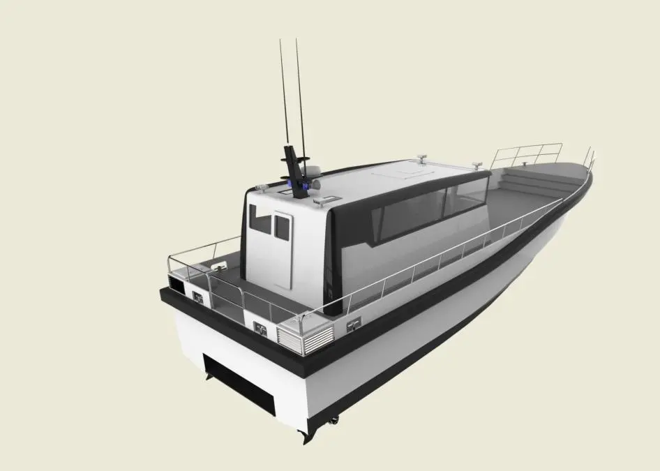 When activating the air support system, approximately 70% of the overall weight of the vessel will be supported on a cushion of pressurised air