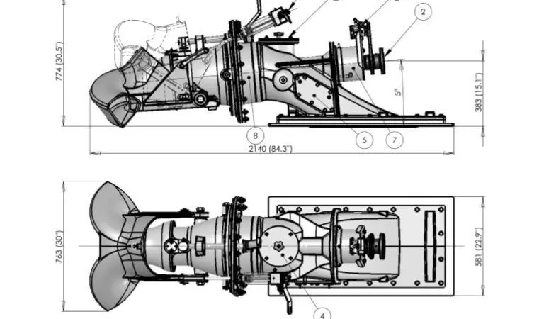 The AJ 340 retains the conical impeller housing allowing the impeller to be adjusted for maximum lifetime