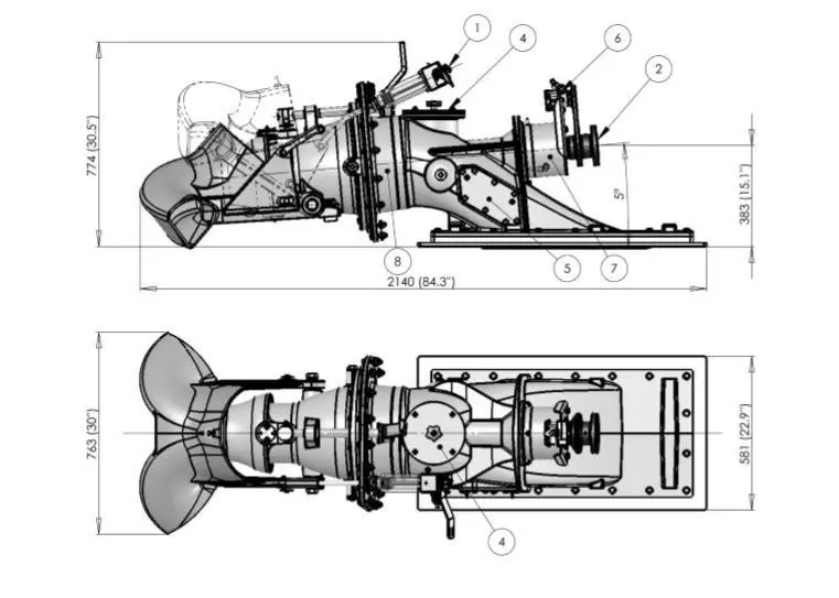 The AJ 340 retains the conical impeller housing allowing the impeller to be adjusted for maximum lifetime