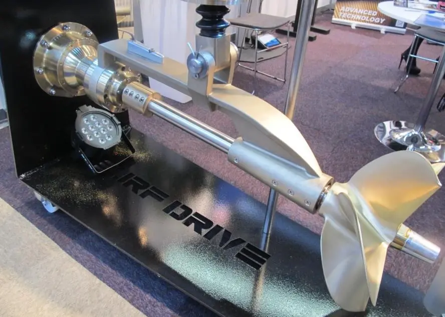 The initial model of the Surf Drive is capable of absorbing up to 1300 hp making it suitable for boats up to about 20 metres in length