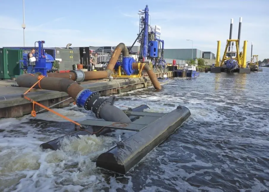 The DOP testing arrangement at Damen Dredging yard