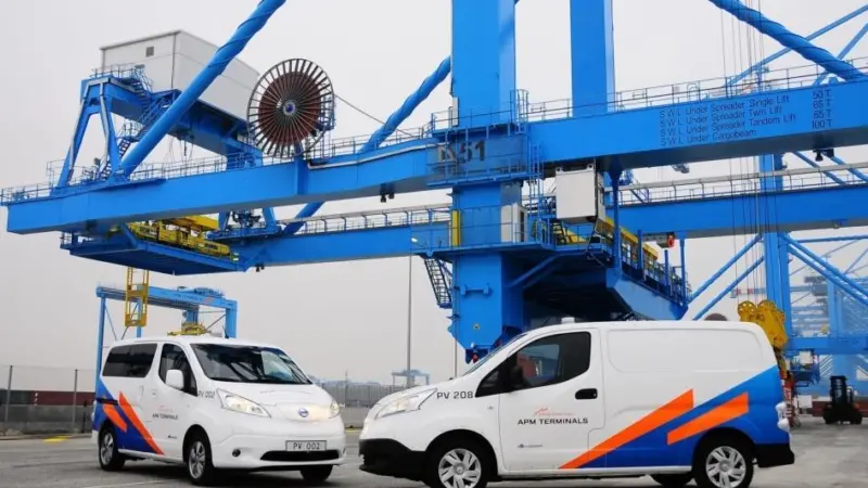 APM Terminals has also leased 35 e-NV200 electric vehicles from Nissan