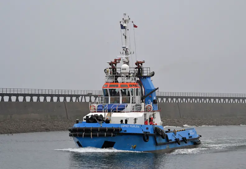 Agency representation for Osprey Fearless will be with Landfall Marine Contractors
