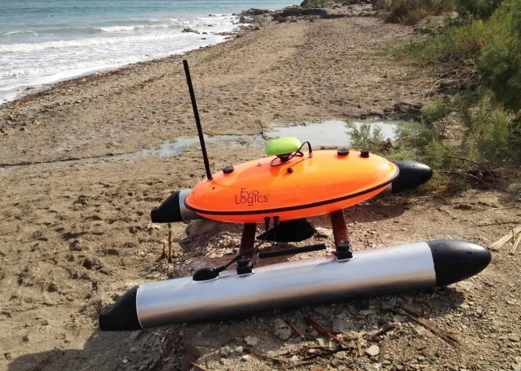 EvoLogics Sonobot is an autonomous unmanned surface vehicle (USV)