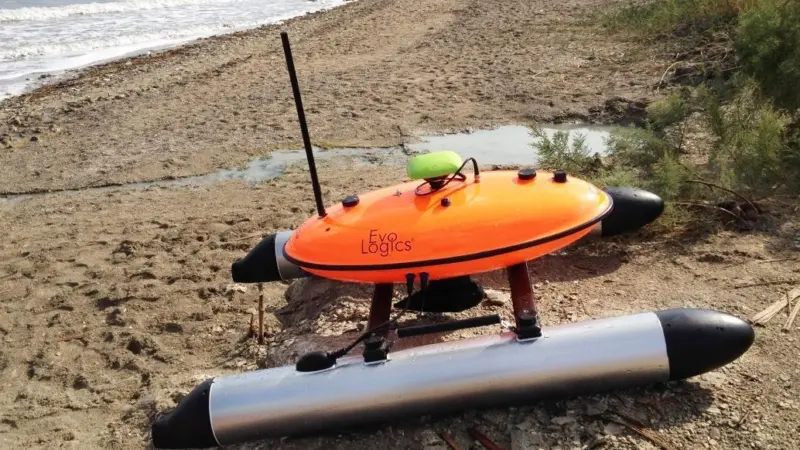EvoLogics Sonobot is an autonomous unmanned surface vehicle (USV)