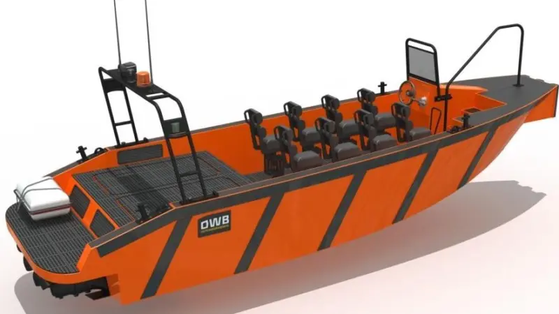 The boat can accept single or twin outboard or inboard diesels