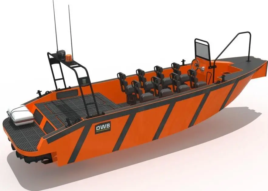 The boat can accept single or twin outboard or inboard diesels