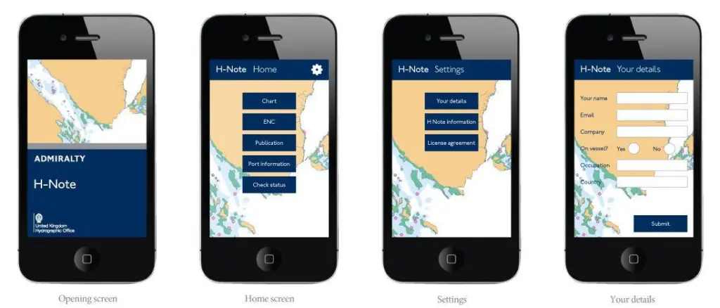 UKHO has launched the new ADMIRALTY H-Note App