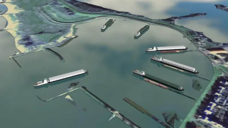 Dutch master brown water simulation: a screenshot of Rembrandt-Inland