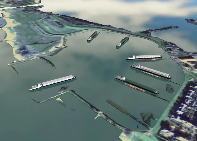 Dutch master brown water simulation: a screenshot of Rembrandt-Inland