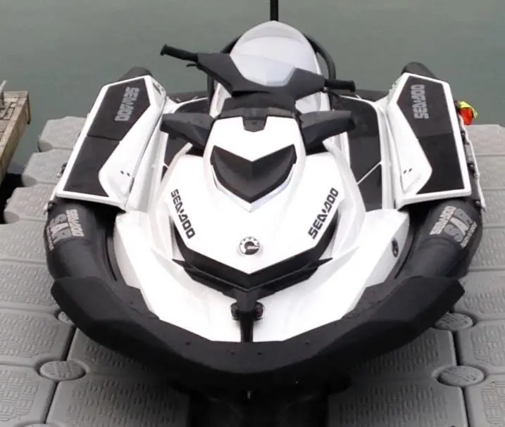 The Sea-Doo SAR has inflatable sponsons for additional stability