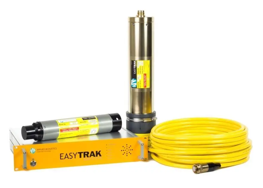 Applied Acoustics’ EasyTrak Nexus USBL system with which activity of up to ten subsea targets within a specified area can be monitored