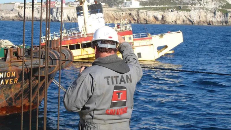 Salvage work, though less frequent, is on a much larger scale (Photo: Titan Salvage)