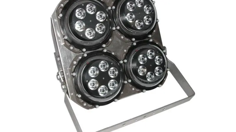 The four-module version of the FL60 Spot beam floodlight