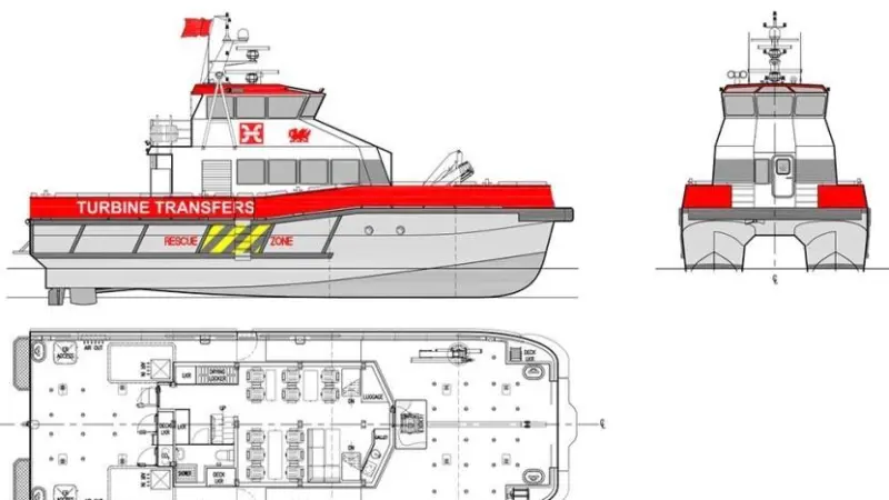 The vessel has achieved 32kn on test