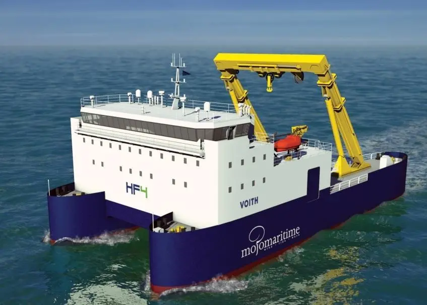 The ship is intended to reduce the cost of installing tidal energy farms