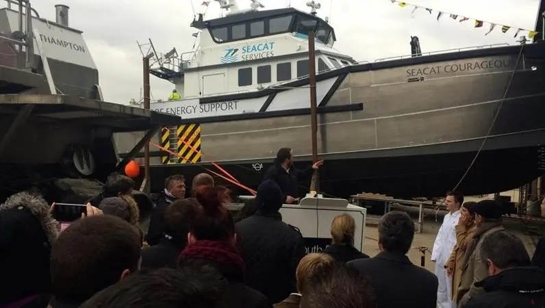 'Seacat Courageous' profits from a unique three-year tank-testing programme at South Boats IOW
