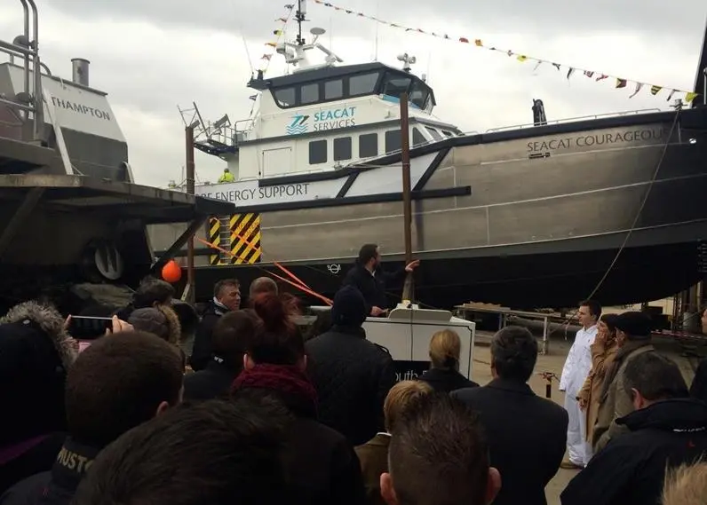 'Seacat Courageous' profits from a unique three-year tank-testing programme at South Boats IOW