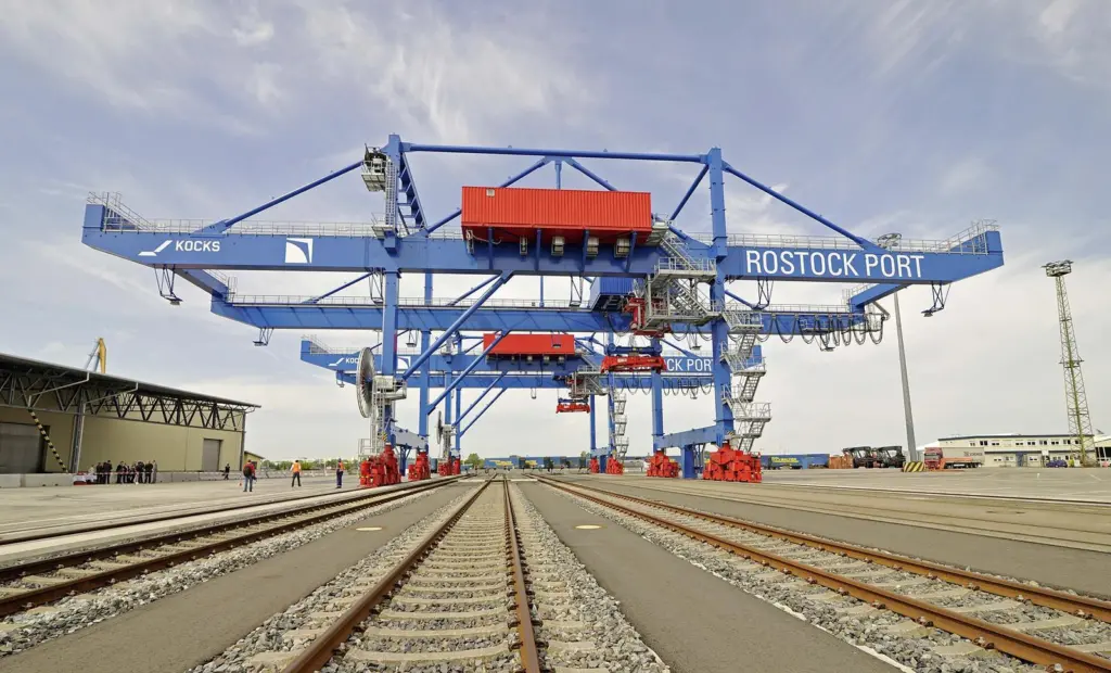 The number of rail tracks at Rostock's intermodal terminal has increased to five (Rostock Port)