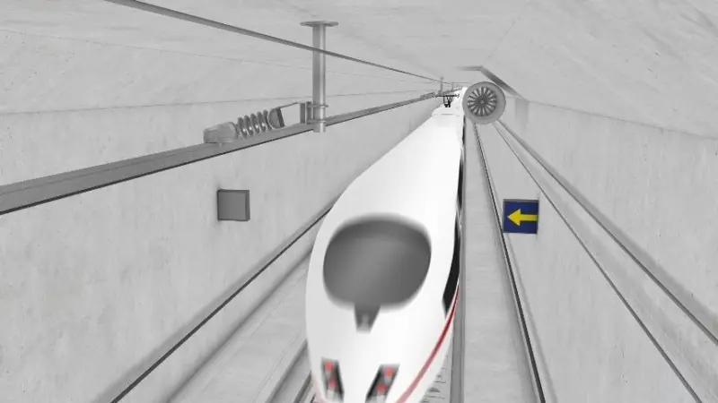 According to estimates, up to 120 trains, both passenger and freight, will pass through the tunnel each day