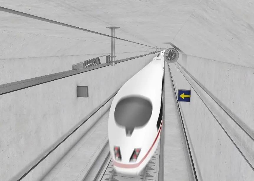 According to estimates, up to 120 trains, both passenger and freight, will pass through the tunnel each day