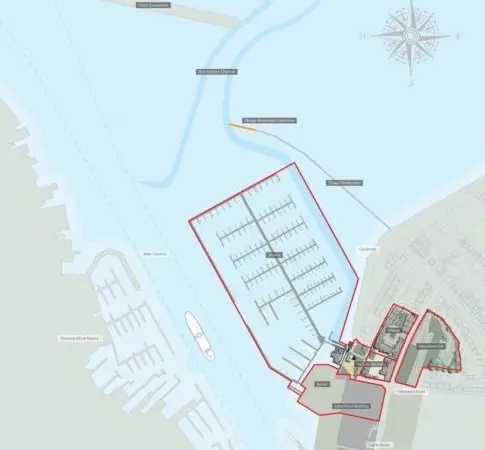 The marina development plan for East Cowes