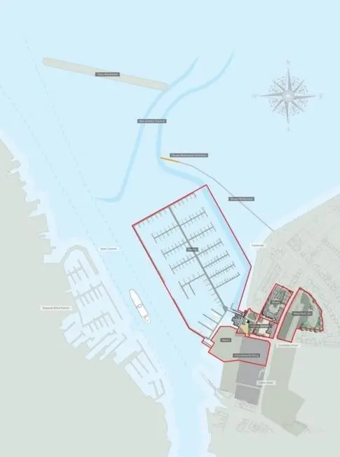 The marina development plan for East Cowes