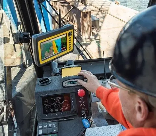 The Trimble SPS356 "brings sub-meter GNSS capabilities to the marine construction industry for reliable positioning applications"